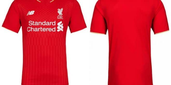 Liverpool 2015-16 home jersey