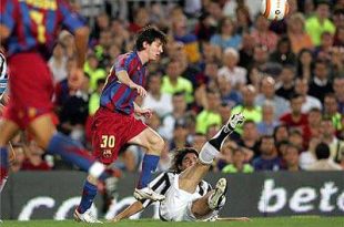 Lionel Messi vs Juventus in 2005 Gamper Trophy final