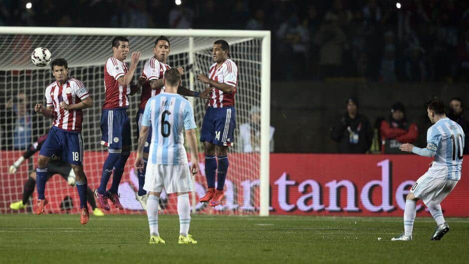 Argentina Vs Paraguay Semi Final Match Photos