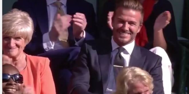 David Beckham's Catch At Wimbledon
