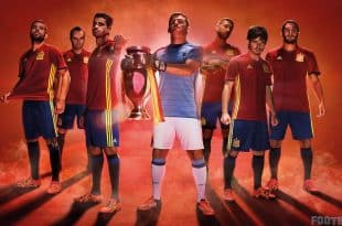 Spain Euro 2016 home kits