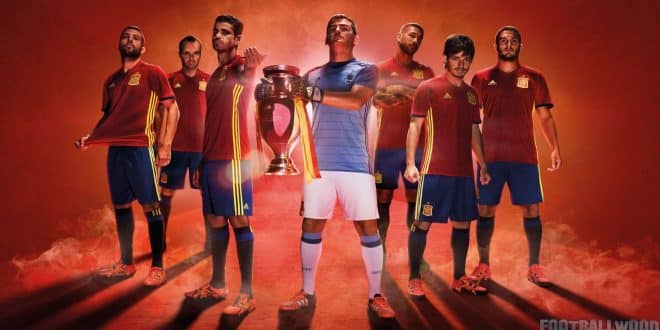 Spain Euro 2016 home kits