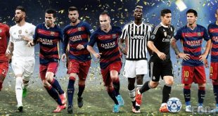 UEFA Team of the year 2015 results