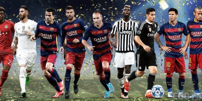 UEFA Team of the year 2015 results