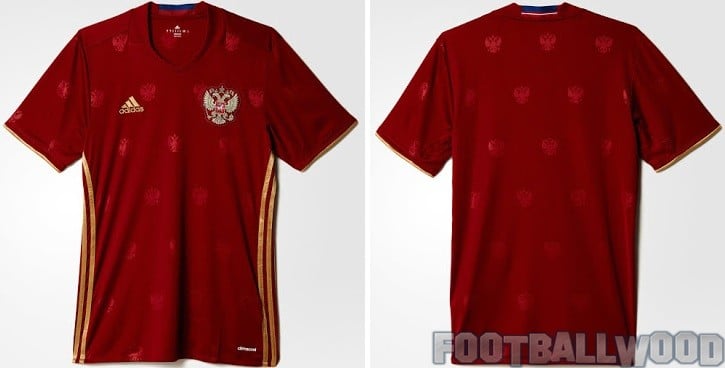 Russia Euro 2016 home jersey