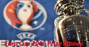 UEFA Euro Cup 2016 Prize Money