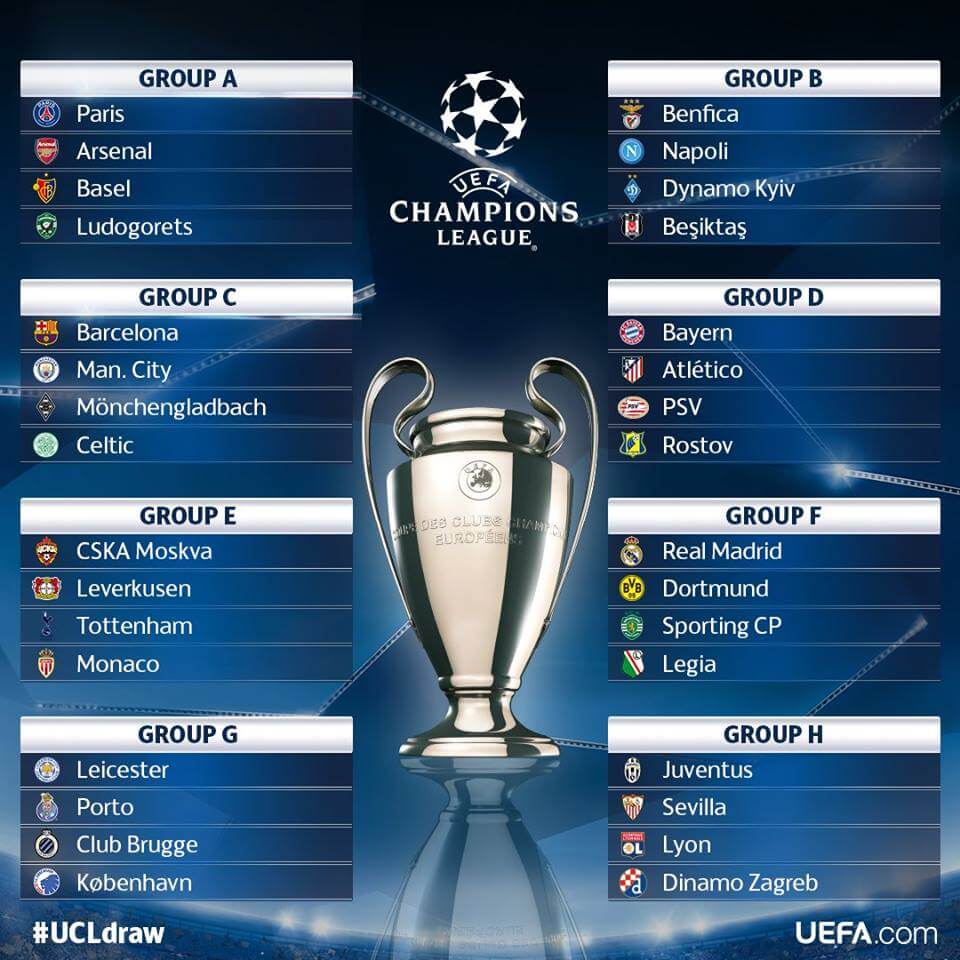 uefa champions league fixtures today and time