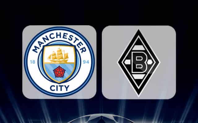 Manchester City Vs Borussia Monchengladbach UEFA Champions ...