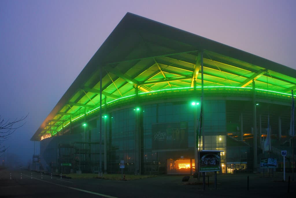 Volkswagen Arena in green by Liwesta Volkswagen Arena photo