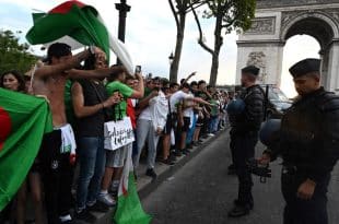“algerian fans generate disturbance in france”