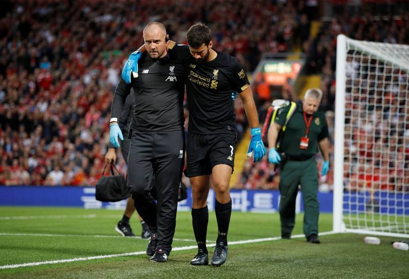 “jurgen klopp: alisson will miss several weeks”