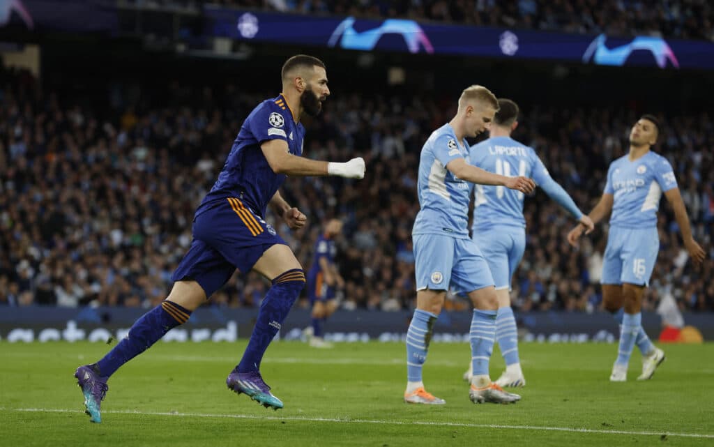 champions league semi final first leg manchester city v real madrid